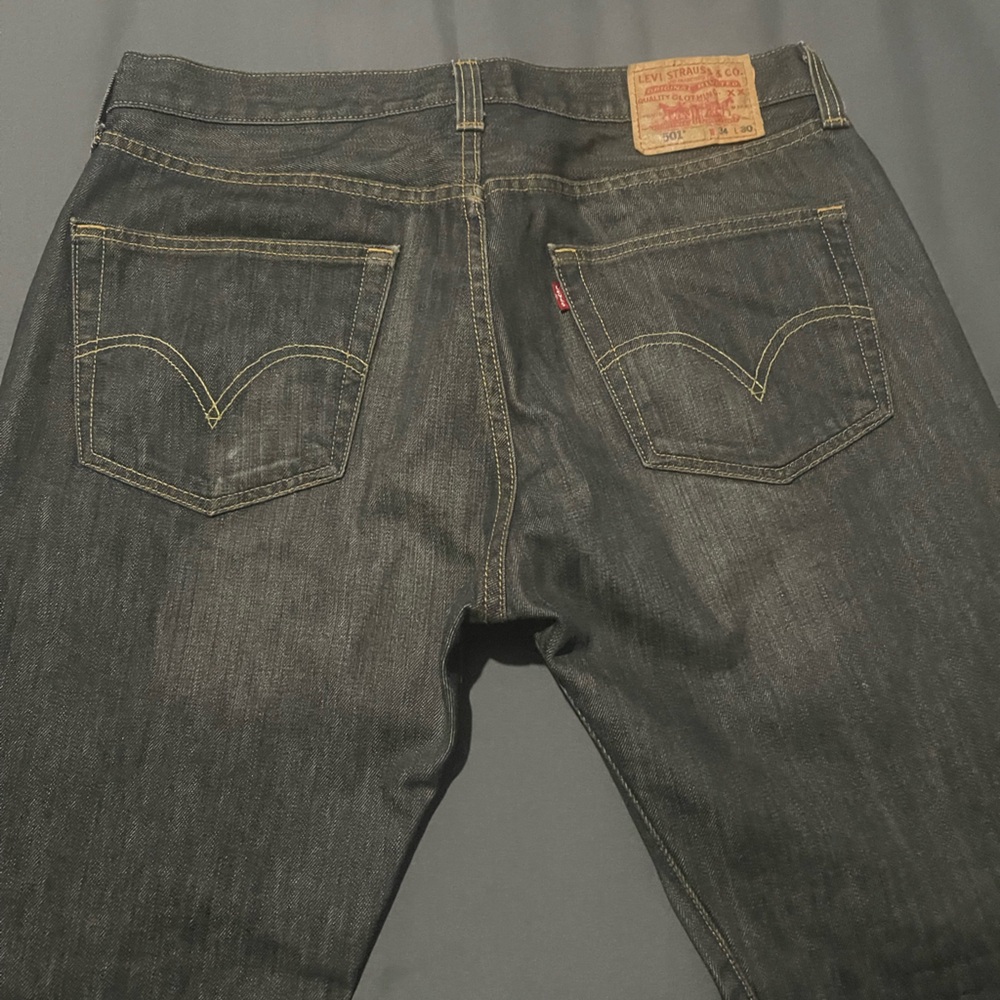 Levi's Men's Charcoal Straight Jeans